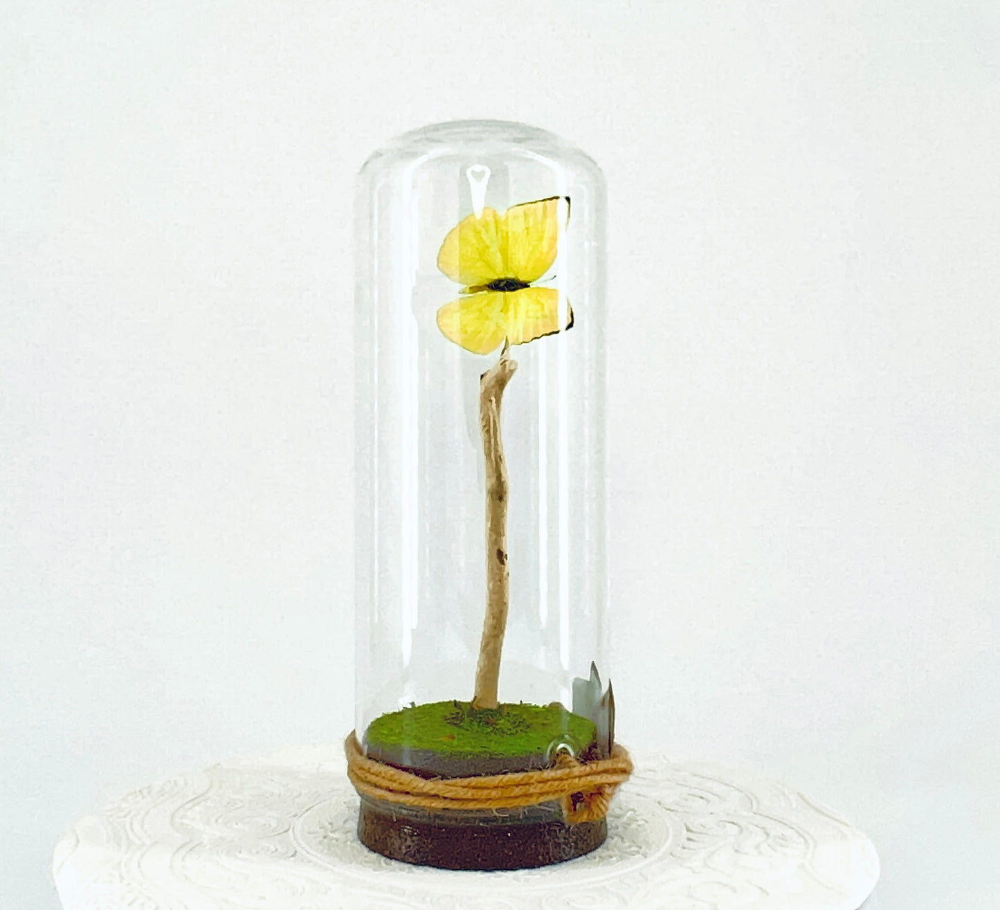 Pendant | Buttercup Butterfly | Pale Yellow | Tabletop or Hanging Display