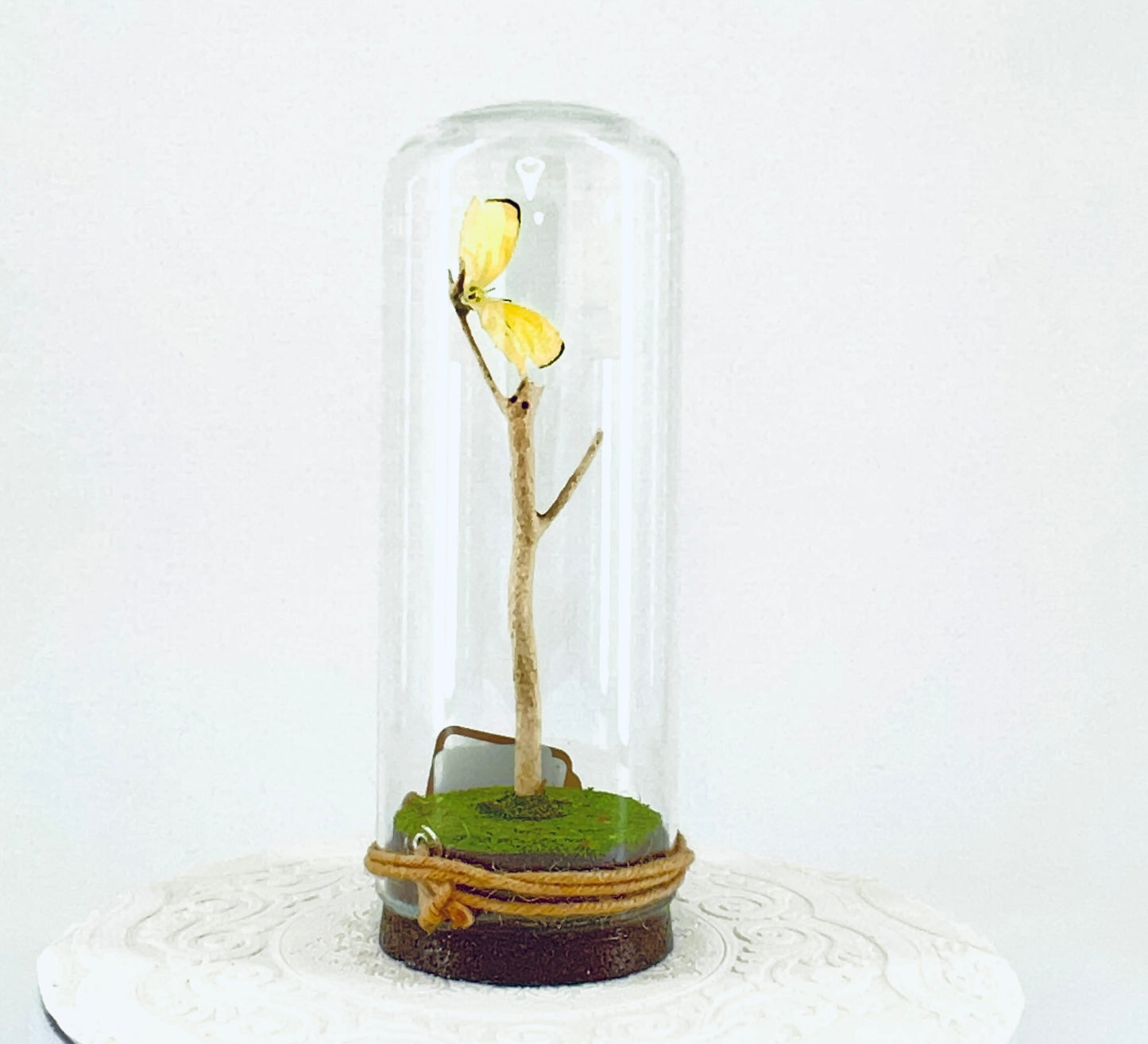 Pendant | Buttercup Butterfly | Pale Yellow | Tabletop or Hanging Display