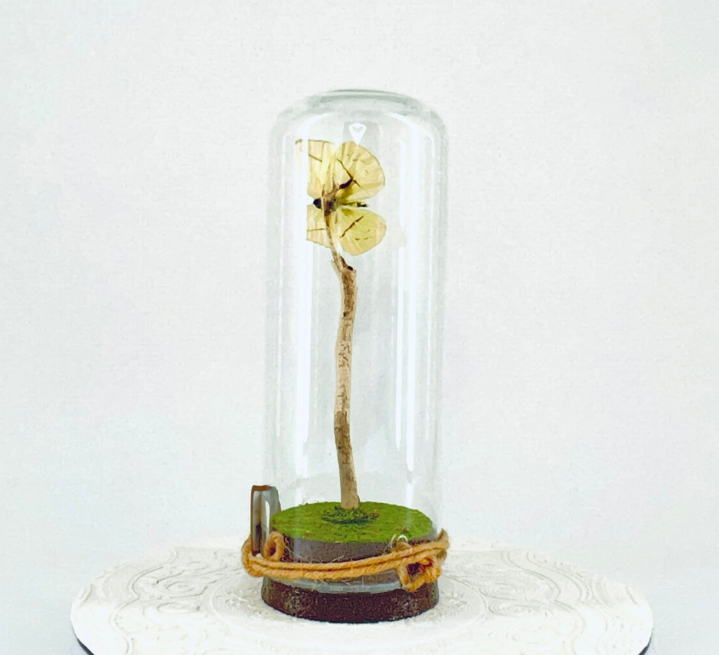 Pendant | Buttercup Butterfly | Pale Yellow | Tabletop or Hanging Display