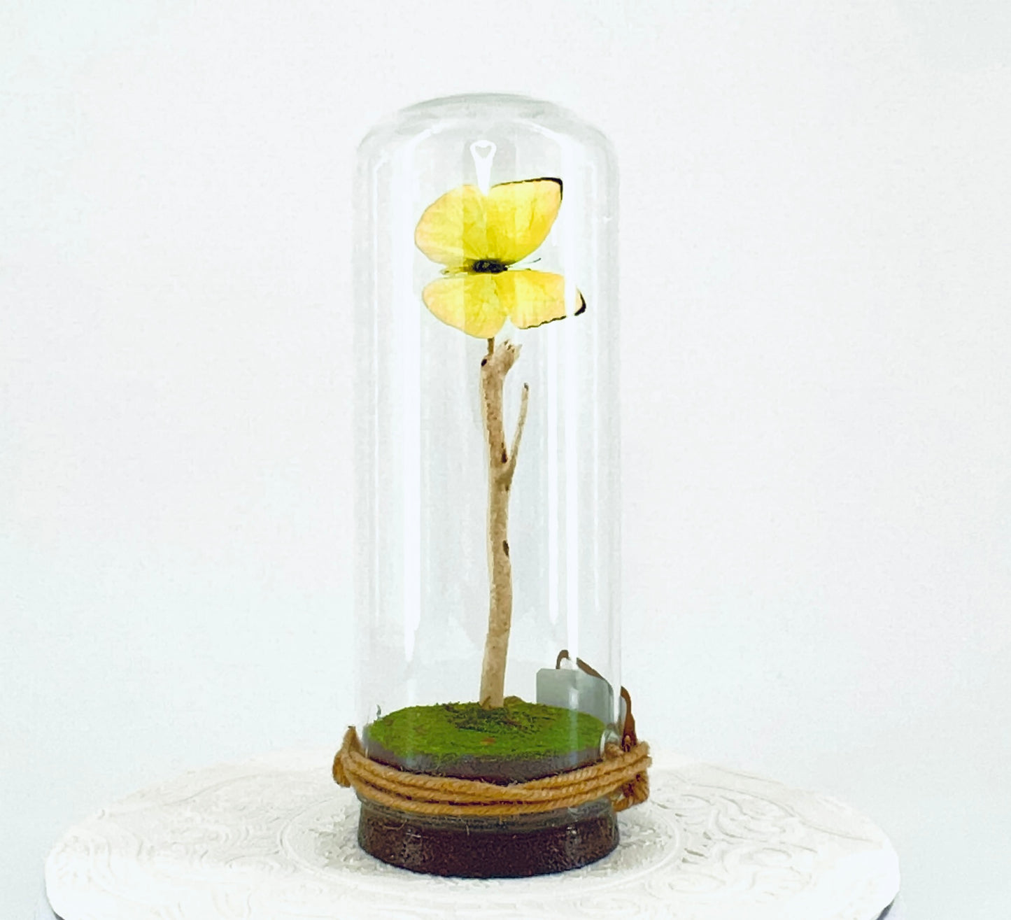 Pendant | Buttercup Butterfly | Pale Yellow | Tabletop or Hanging Display