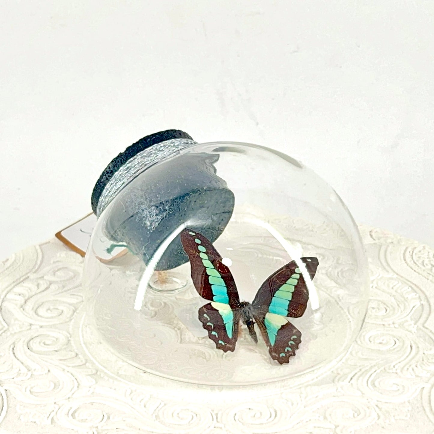 Droplet | Blue Triangle | Light Blue Black | Tabletop or Wall Hanging Display