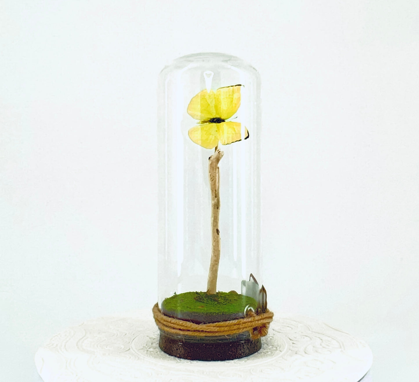 Pendant | Buttercup Butterfly | Pale Yellow | Tabletop or Hanging Display