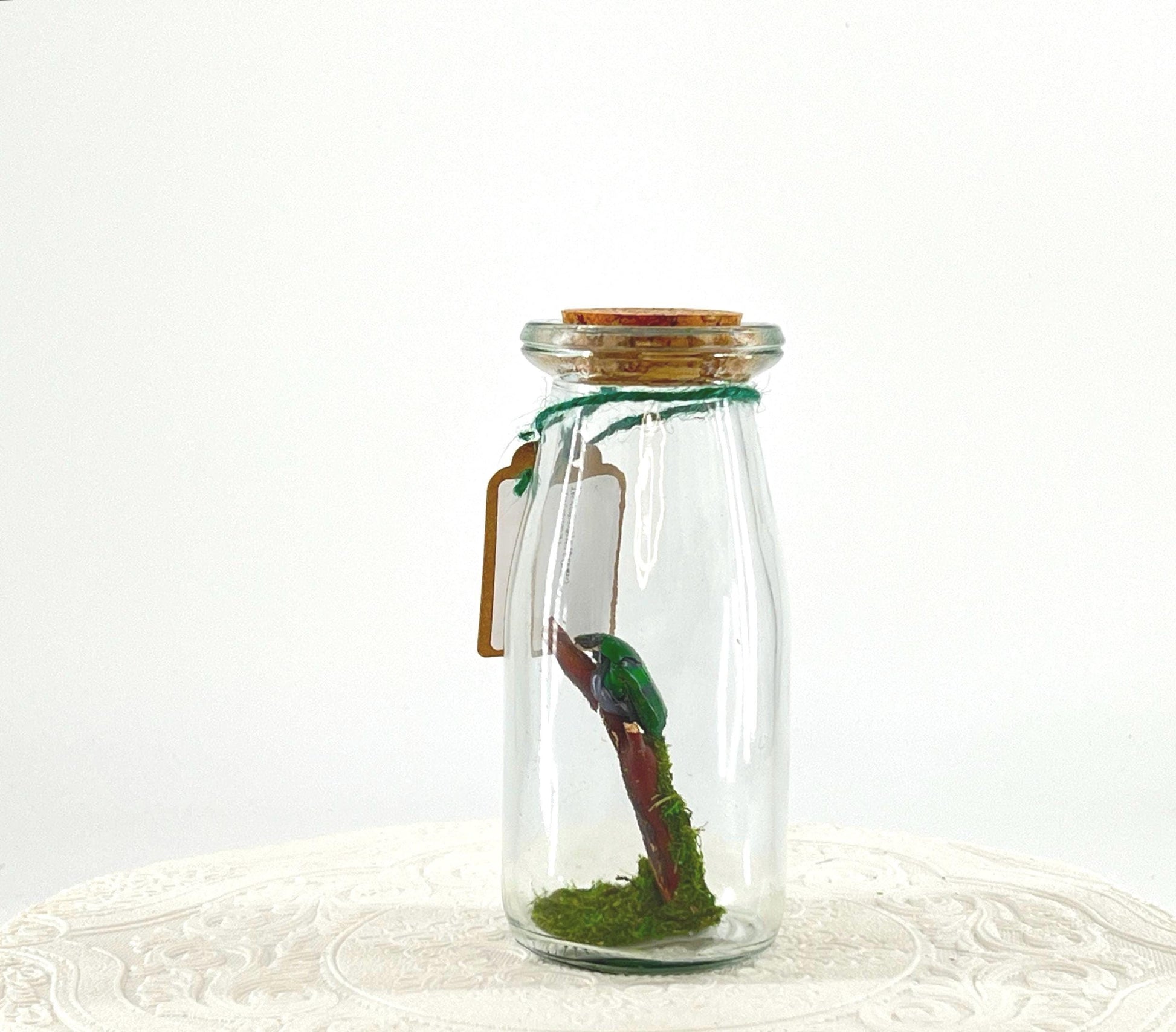 Accent | Centerpiece | Alien Beetle | Emerald Green | Flutter by Katie | Handmade Butterfly Sculpture Art Display | Home Decor | Indonesia