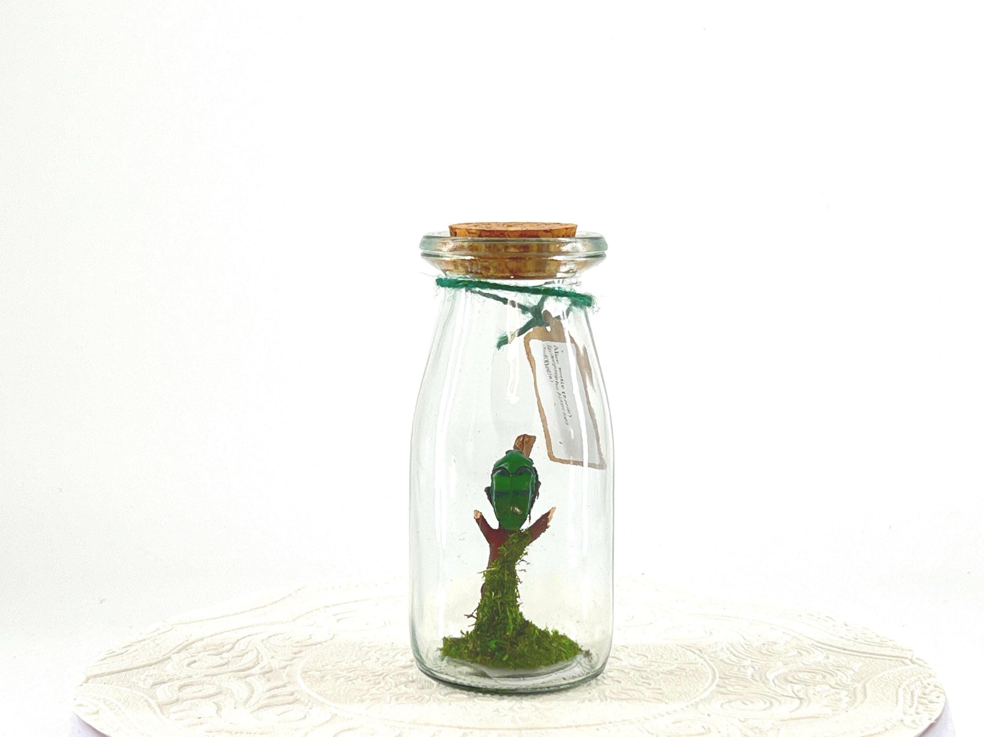 Accent | Centerpiece | Alien Beetle | Emerald Green | Flutter by Katie | Handmade Butterfly Sculpture Art Display | Home Decor | Indonesia
