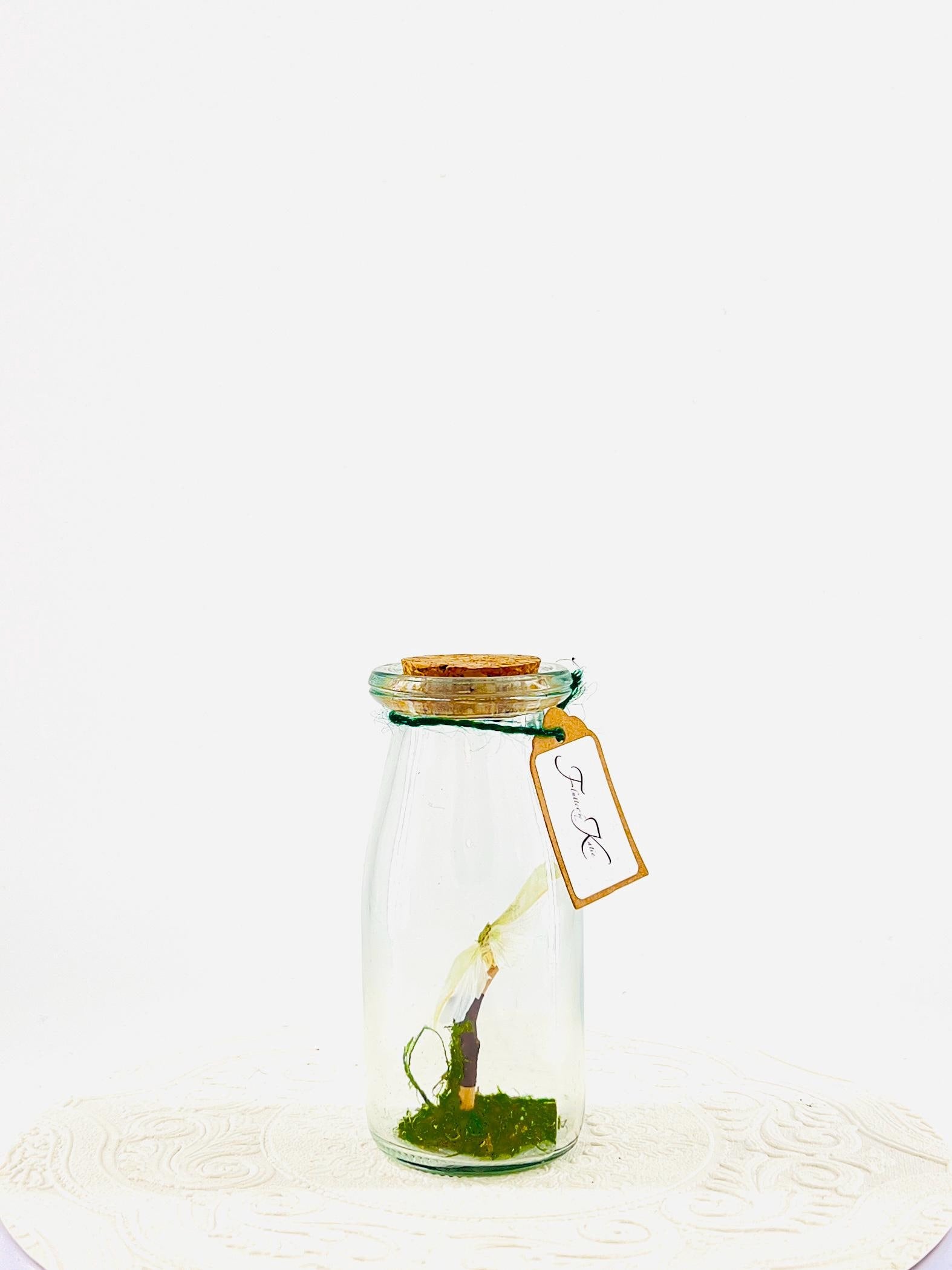 Accent | Centerpiece | Maliau Planthopper | Green White | Flutter by Katie | Handmade Sculpture Art | Real Specimens | Home Decor | Asia