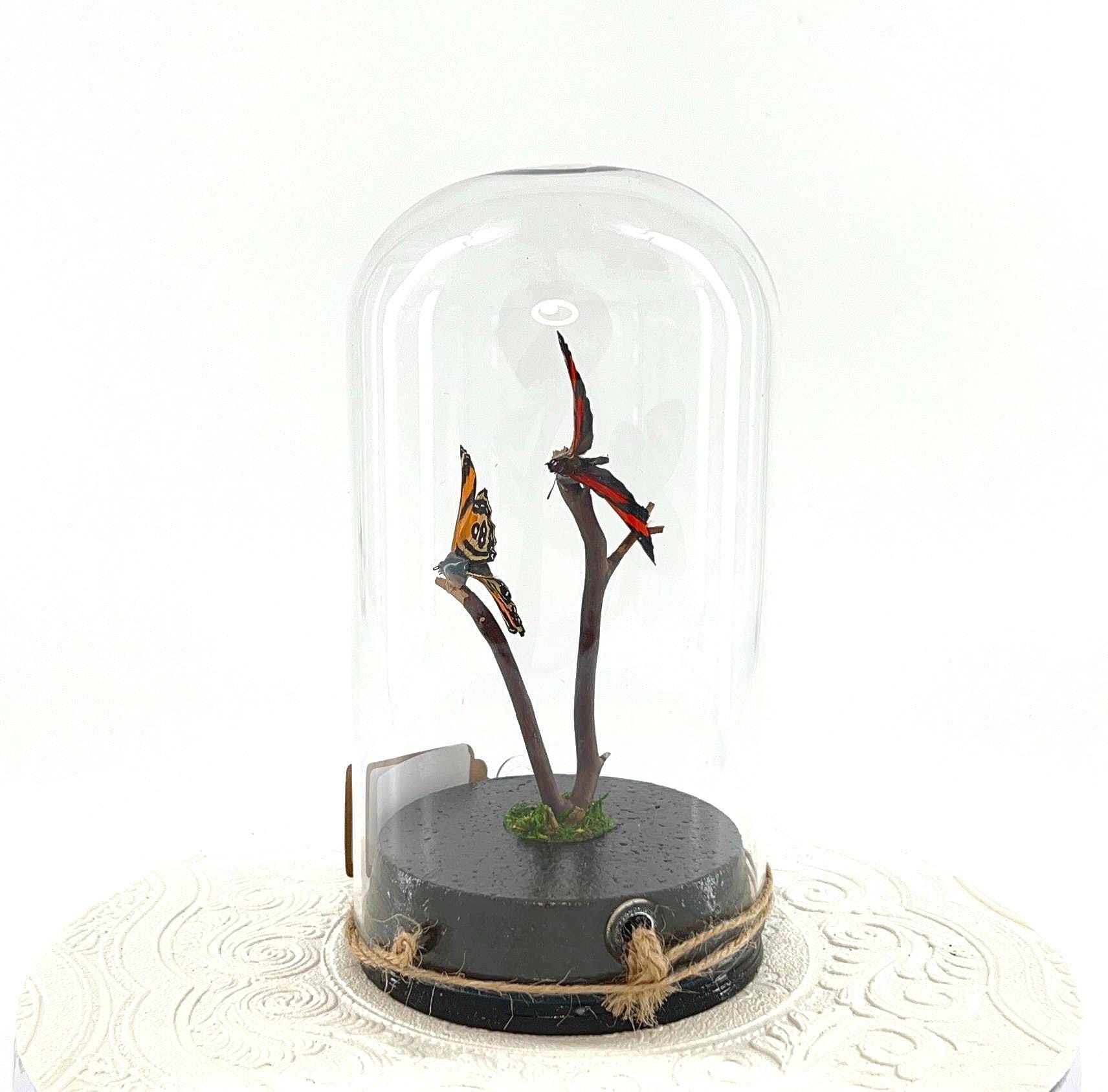 Large Pendant | Centerpiece | Double Cynosura Numberwing | Red Black | Flutter by Katie | Butterfly Sculpture Art | South America